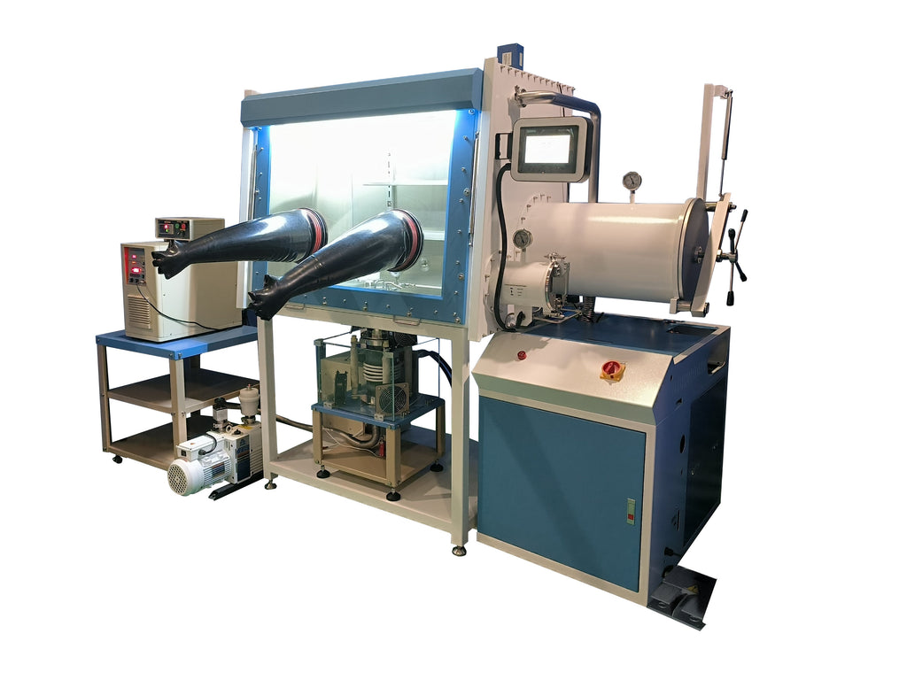 2000ºC Max. Induction Melting System in Glove Box with O2 & H2O < 1 ppm - IMCS-1700GB