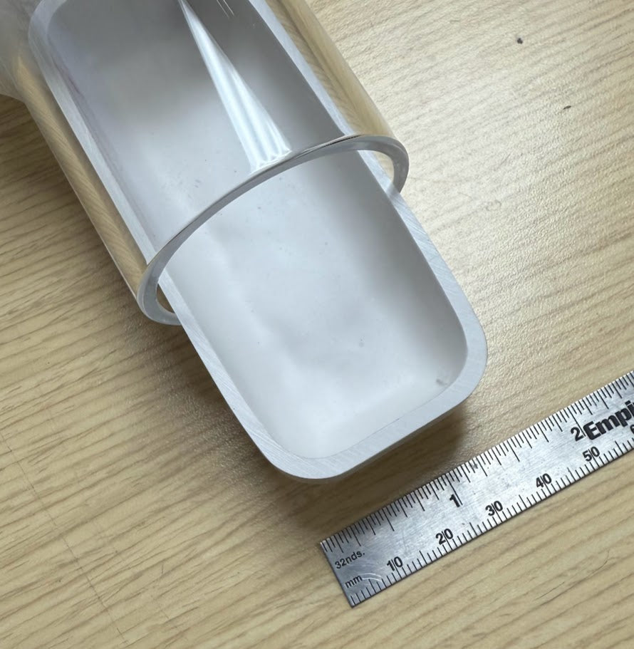 Quartz Tube: 50ODx44 IDx 600 L, mm (2"Dx24"L) for DIY Tube Furnace - TQ50D610