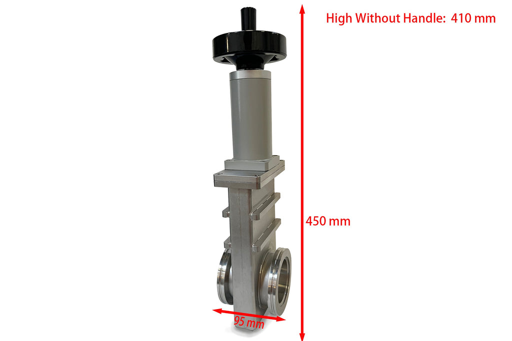 ISO63K/ ISO100K High Vacuum Manual Gate Valve