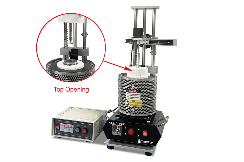 1100°C Crucible Melting Furnace  with Stirring Function for Glovebox - KSL1100XSVRM
