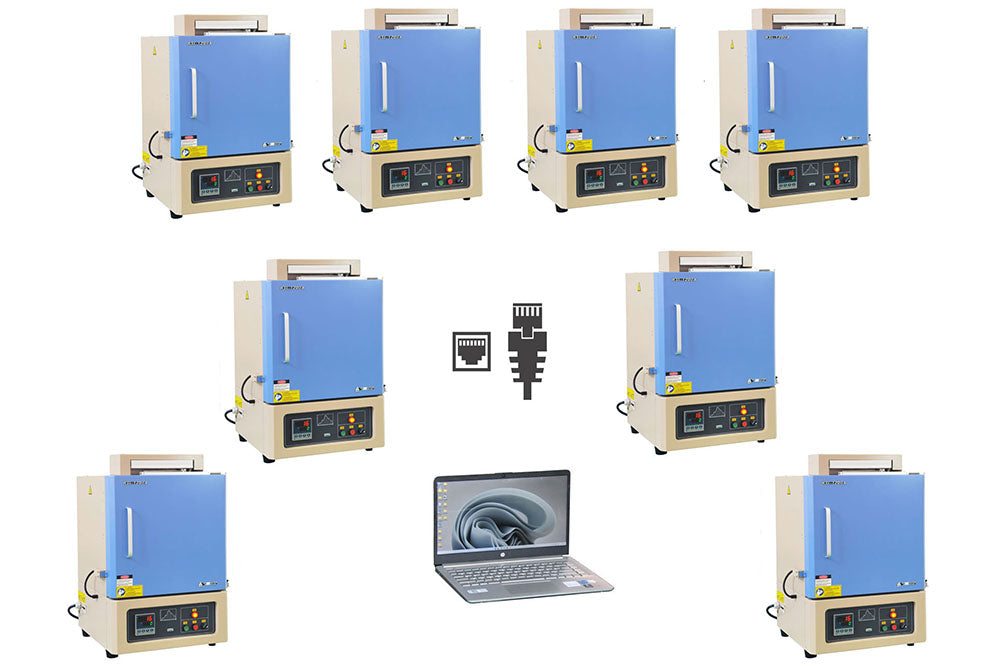 1200°C Muffle Furnace with Motorized Door (30x30x30 cm, 27 L) - KSL-1200X-M-AD