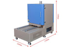 1200 5-side Heating Muffle Furnace (20x20x20", 125L) w/ with Sliding Door for Rapid Cooling - KSL-1200X-MAX-T