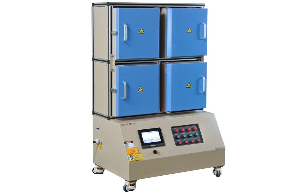 1500 ℃ Max Hi-Throughput 4 Channel Box Furnace(120*120*120mm) KSL-1500X-MGI-4