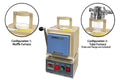 1000°C Compact Muffle Furnace with Programmable Controller & 2" Hole on Top - KSL1100XST
