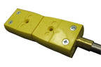 Thermocouple: K type 1/4"OD x 48" L with Alloy sheath and Male Plug for Calibration - TCK48S
