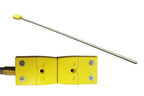 Thermocouple: K type 3mm OD x 4" L with Alloy sheath and Standard Plug for Calibration - TCK4S3B