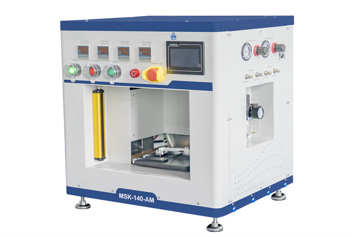 Heating Sealer for Continuous Top/Side Sealing of Pouch Cells (Max. 190×190×12 mm) - MSK-140-AM