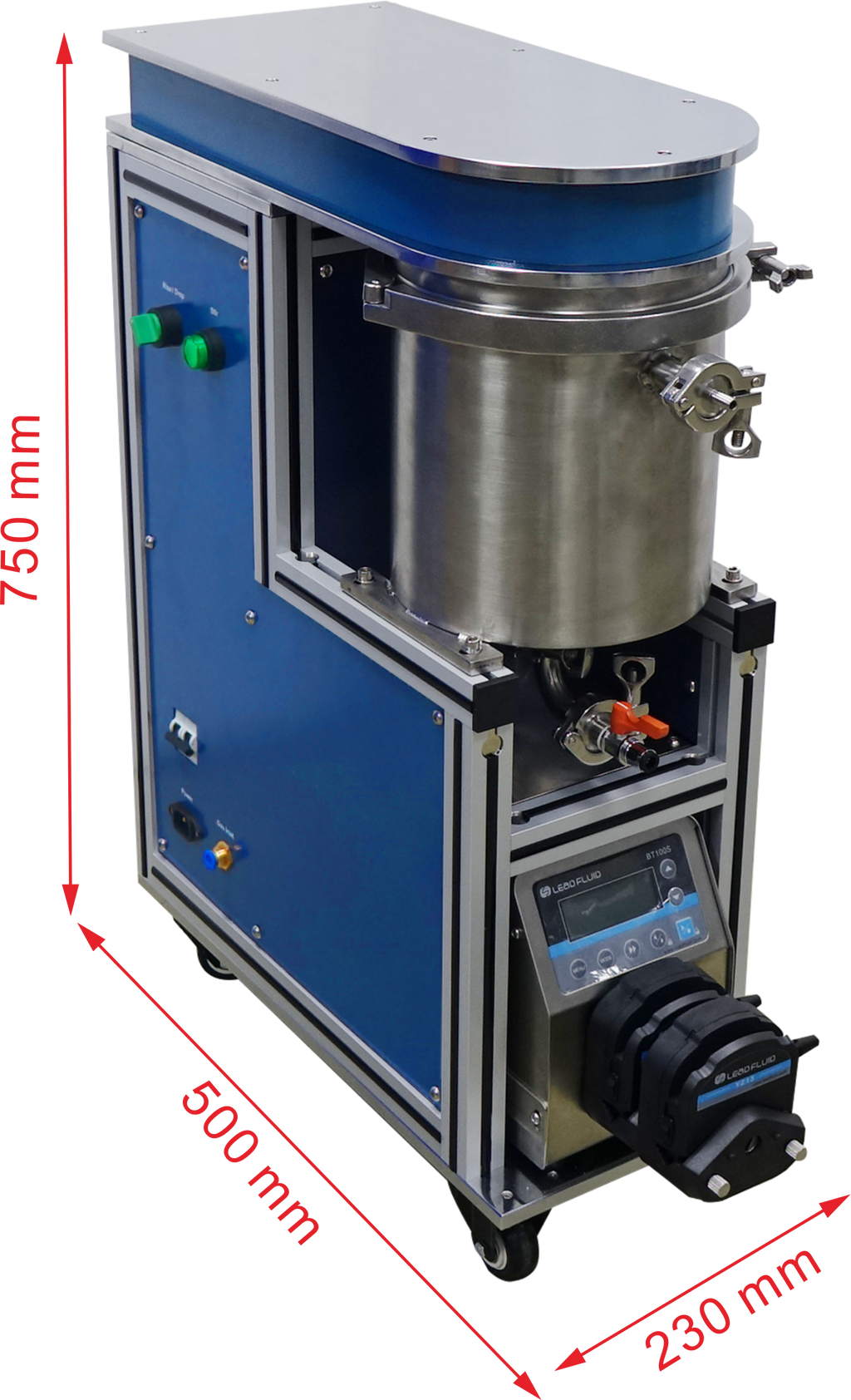 5L Slurry Feeder with Peristaltic Pump for R2R Blade & Microgravure Coating-MSK-156-E