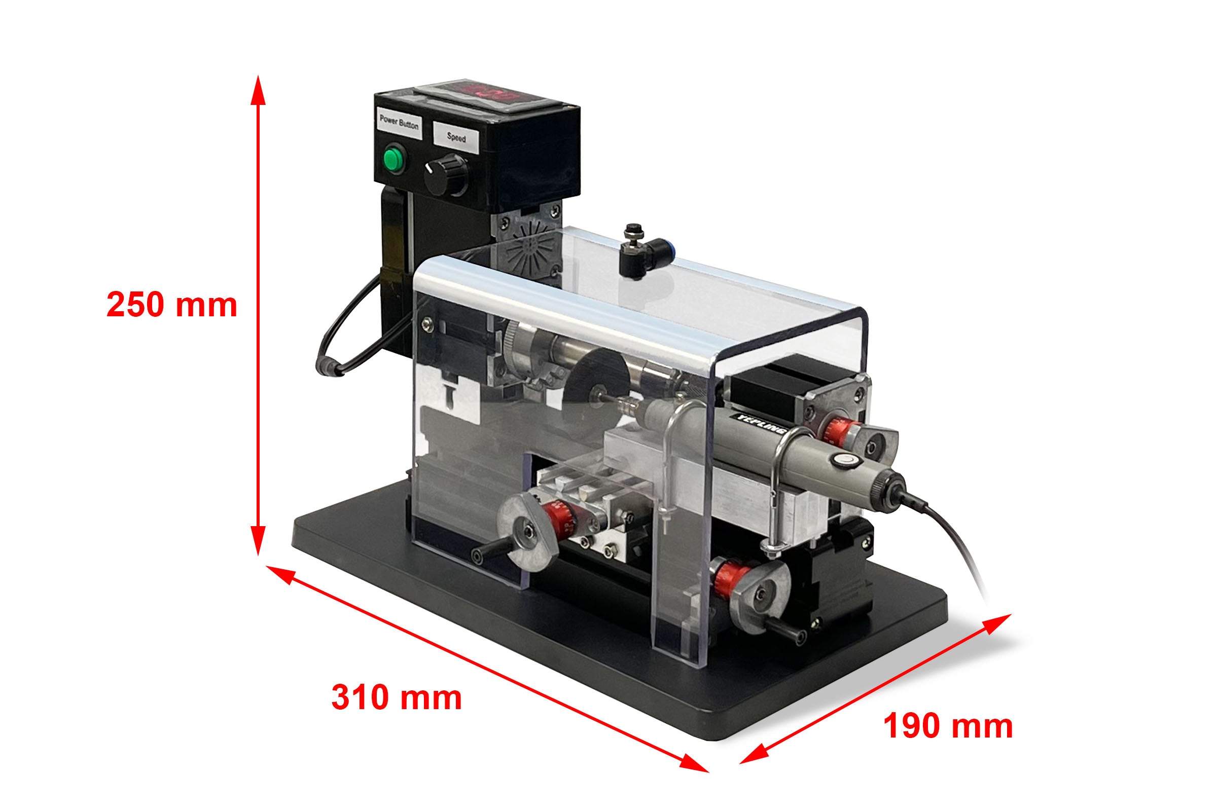 Compact Disassembling Machine for 18650, 21700 or 4680 -46110 Cylindrical Cases - MSK-4680