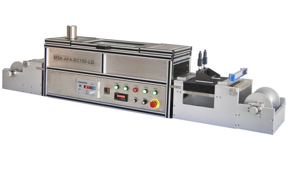 Lab Scale Roll-to-Roll Flat Tape Casting System (Max. 6" Width) w/ Drying Heater - MSK-AFA-EC150