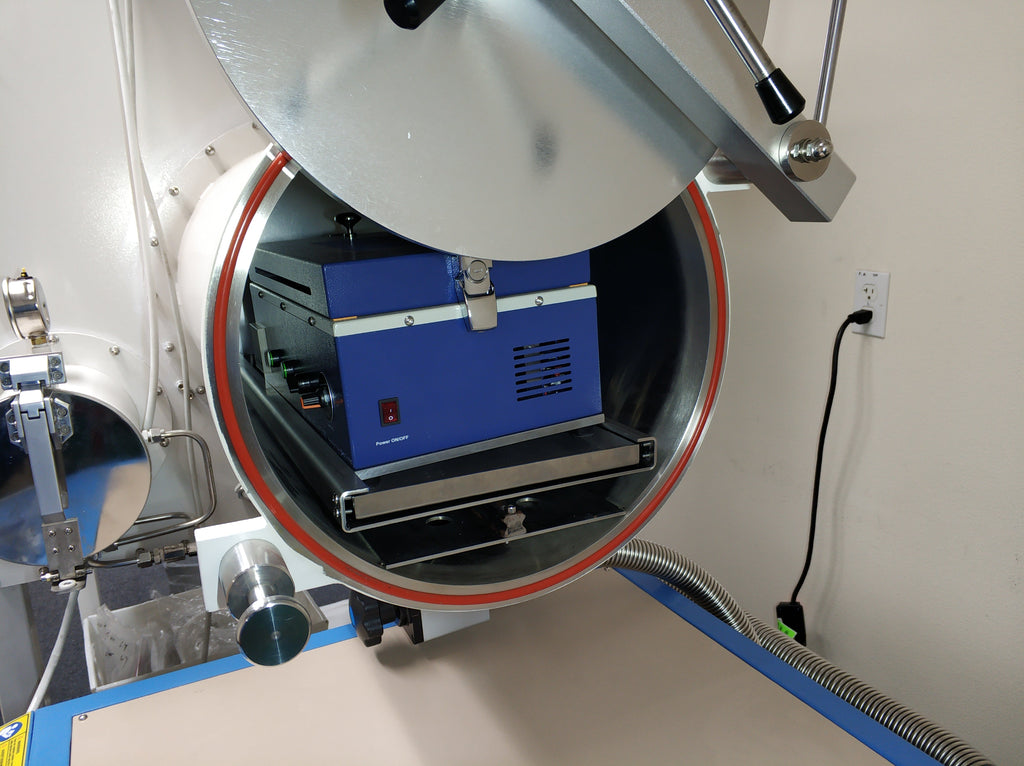 Mini Tape Casting Coater w/ Heat-able Vacuum Bed ( 130Wx200L mm, 100C Max) & Vacuum Pump. -MSK-AFA-HC100