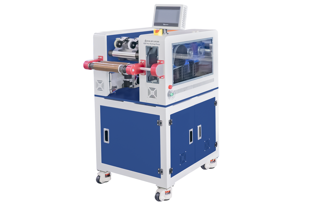 Hot Rolling Press with Asynchronous Speed for Dry Electrode / Solid State Electrolyte Fabrication (Max. 200mm W, 15T, 200 °C) - MSK-BPC-DF200