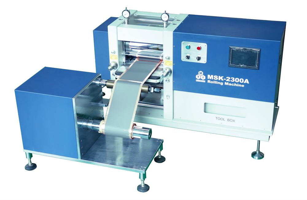 25T R2R Pressure Controlled Rolling Press ( 300mm Width) for Battery Electrodes - MSK-E2300B