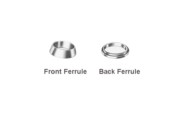 316 SS Ferrule Set (1 Front Ferrule/1 Back Ferrule) , FIT316SS
