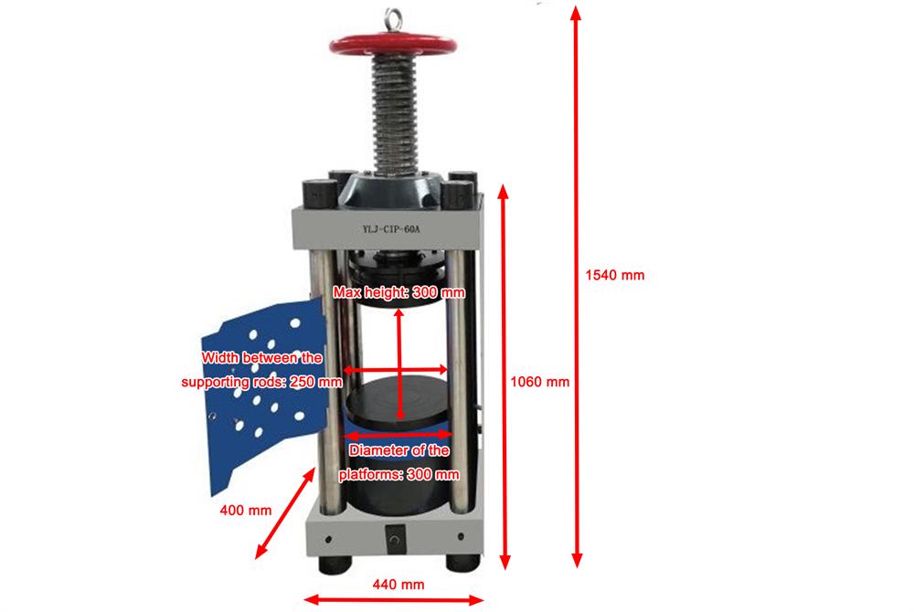 100T Motorized Hydraulic Press with Digital Display - YLJ-100E