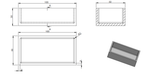 MgO Boat 100 L x 50W x 30 H mm - CMg100L50W30H