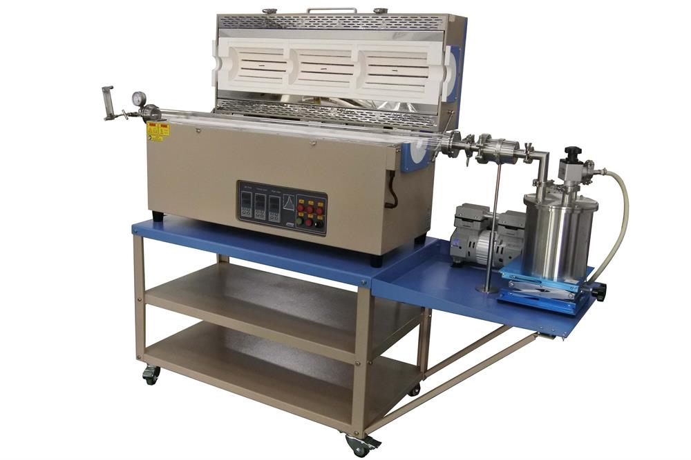 1200°C 3-Zone Ash Collection Tube Furnace - OTF-1200X-III-AFT