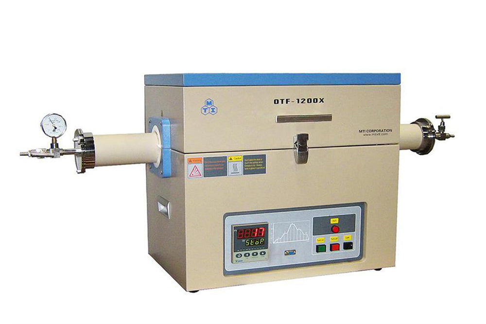 1250C Split Tube Furnace with 3" O.D Mullite Tube & Sealing Flange - OTF-1200X-ML76