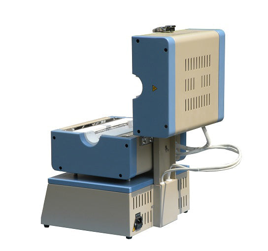 1-2" 1250C Compact Split Tube Furnace with 8" Heating Zone & Programmable Controller - OTF-1200X-S-NT-LD