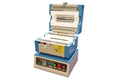 1-2" 1250C Compact Split Tube Furnace with 8" Heating Zone & Programmable Controller - OTF-1200X-S-NT-LD