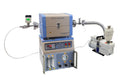 Mini CVD Tube Furnace with 2 Channel Gas Mixer, Vacuum Pump, and Vacuum Gauge -OTF1200XSF2