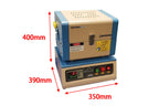 1200C Compact Split Tube Furnace (8" heating zone) w/ Vacuum Flanges & Optional Tube Size - OTF-1200X-S