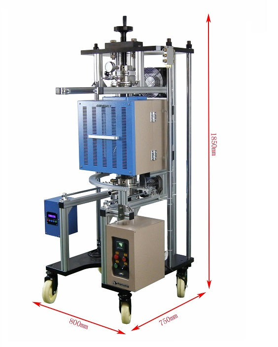 1000ºC Max. Vacuum Pressing Furnace up to with 4" Quartz Tube - OTF-1200X-VHP4