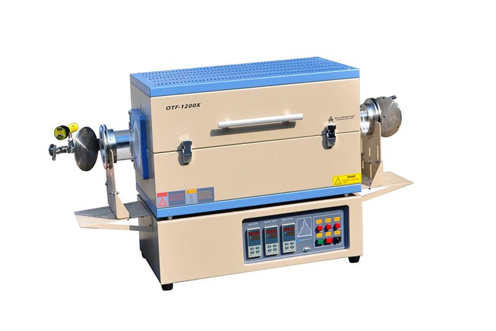 Hinged Vacuum Sealing Assembly with Flange Support for 80 mm dia Tube Furnace - FL-80KF25-HG