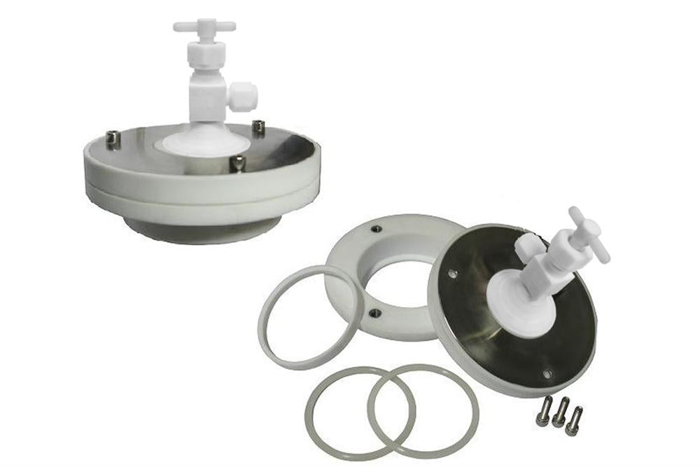 80 mm PTFE Sealing Flange with Valves - FG-80PTFE
