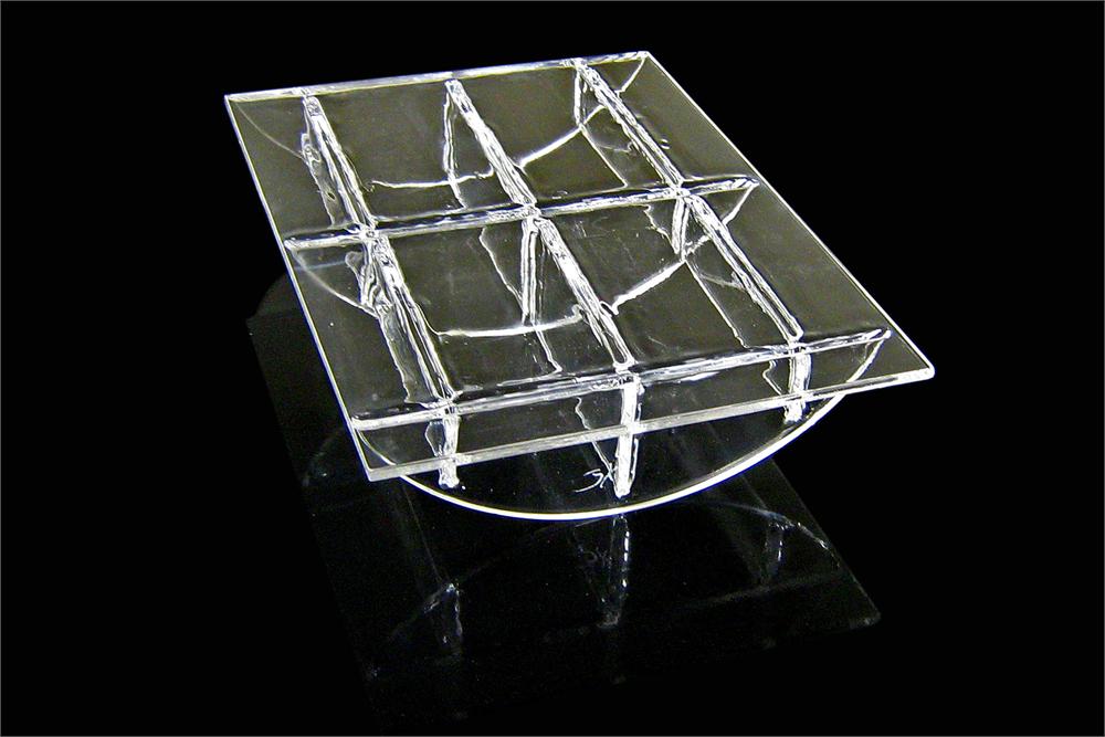Quartz Platform (8.6'' L x 6.4'' W x 2'' H) for Placing Samples - QF-0806
