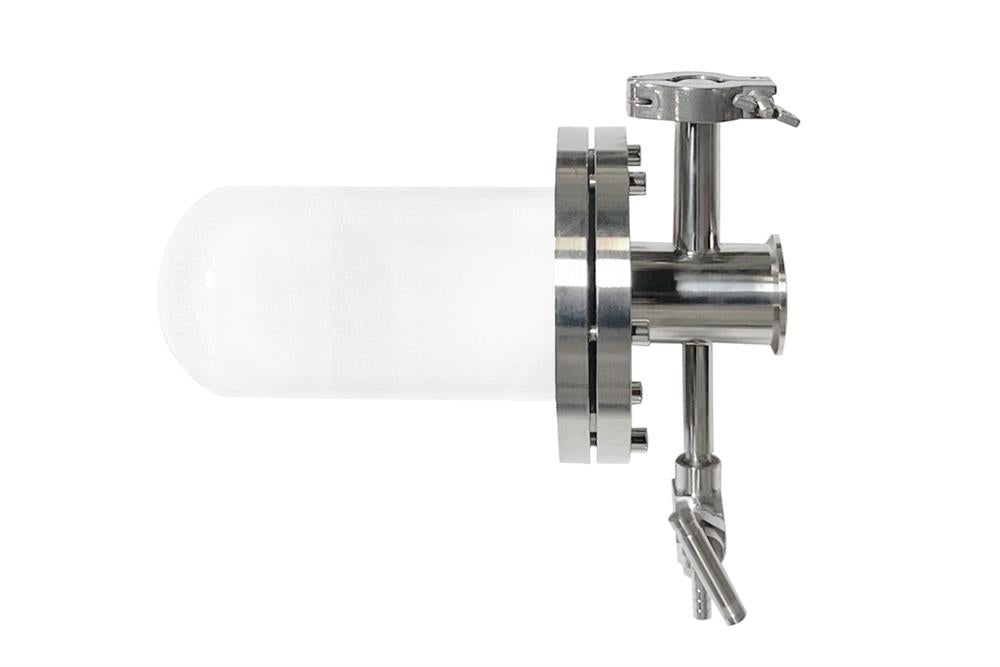 One-end Open Quartz Tube (100x94x250 mm) w/ Compression Flange for High Vacuum - CFF-100