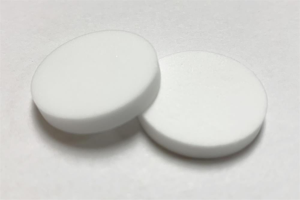 1" Diameter Porous Quartz Frits with Optional Porosity, 1 pc - QF25