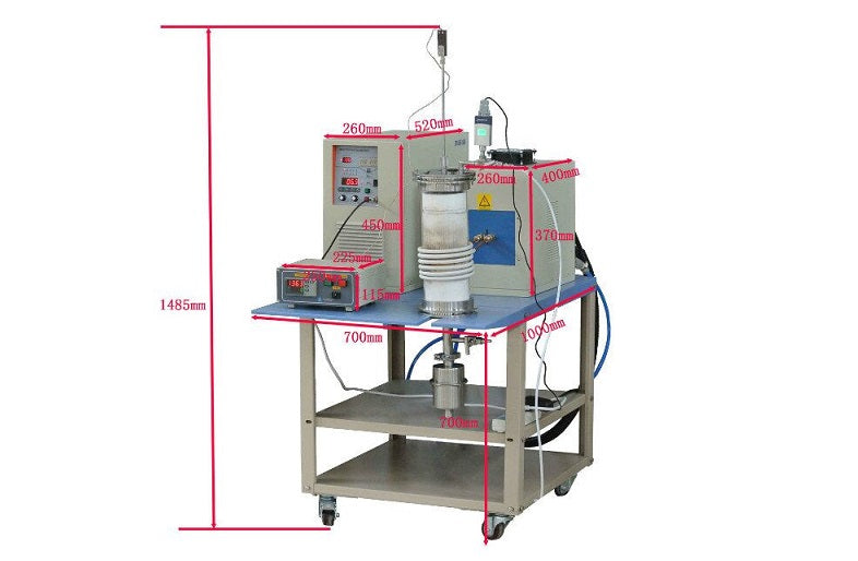 15KW Induction Heating System with 8.5" Quartz Tube & Temperature-Controller up to 2000C - SP-85KTC