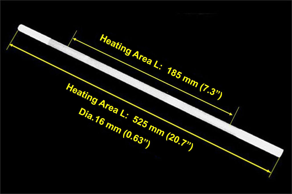 1500°C SiC Electric Heating Element (525 mm L) - G1500HE525