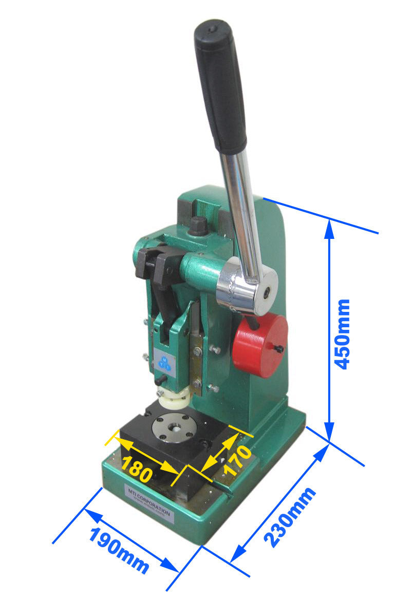 Heavy Duty Disc Cutter with 4 Sets Die (12, 15, 19 & 20 mm Dia.) & Optional 10 - 24 mm Die - MSK-T06