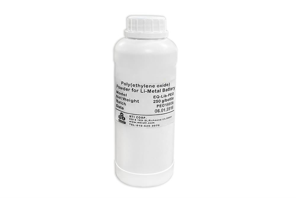 Poly(ethylene oxide, PEO ) Powder as Solid-State Electrolyte for Battery R&D, 250 g/Bag - Lib-PEO
