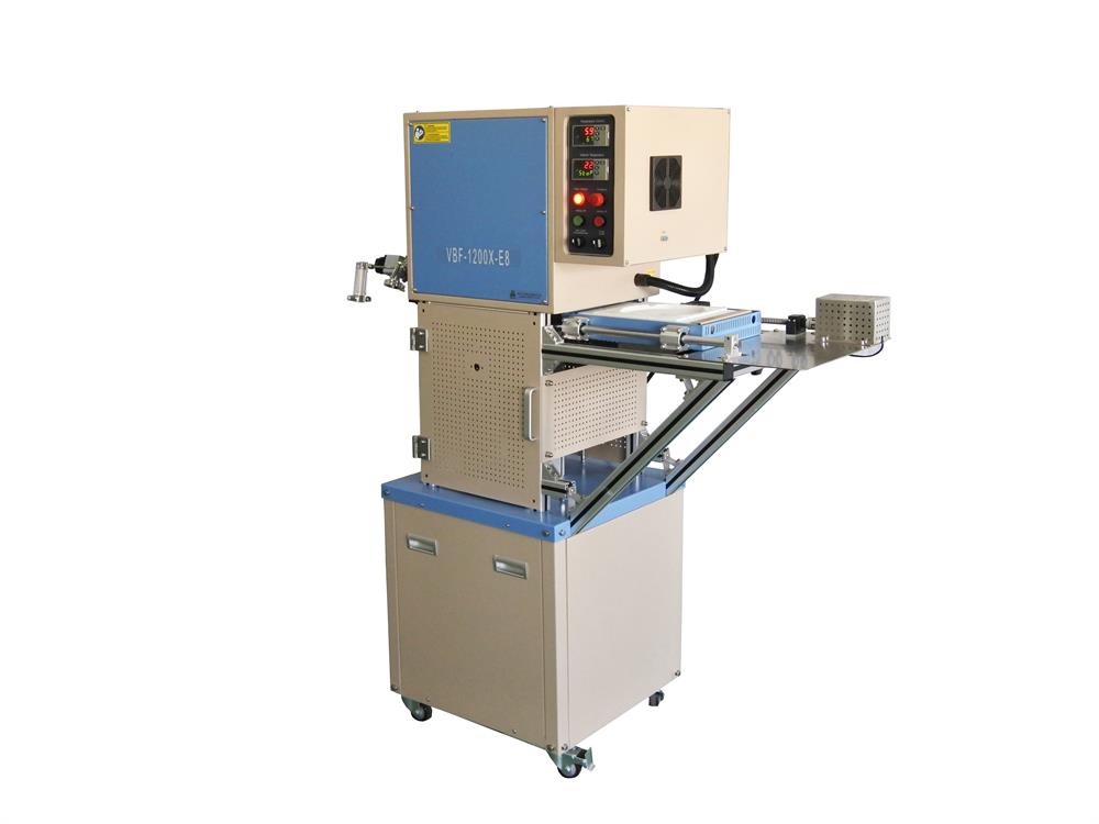 1200°C Bottom-loading Vacuum Furnace (8.6"IDX7.6"H) with Rapid Cooling -VBF-1200X-E8
