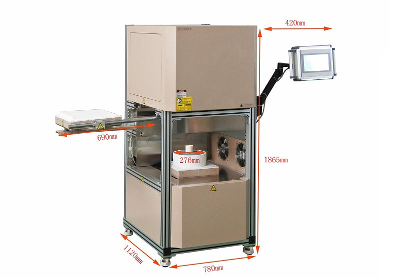 1600°C Automatic Bottom Loading Furnace (11"Dx12"H ) for Thermal Cycling Test - VBF-1600X-D2