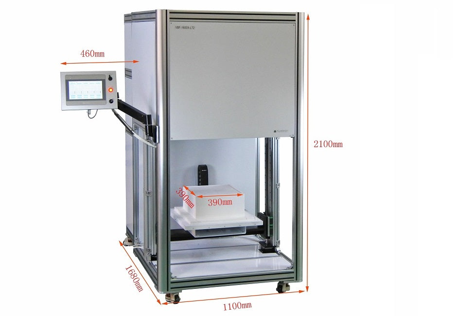 1600°C 3-Zone Heated Bottom Loading Box Furnace (16x16 x18", 72L) - VBF-1600X-L72