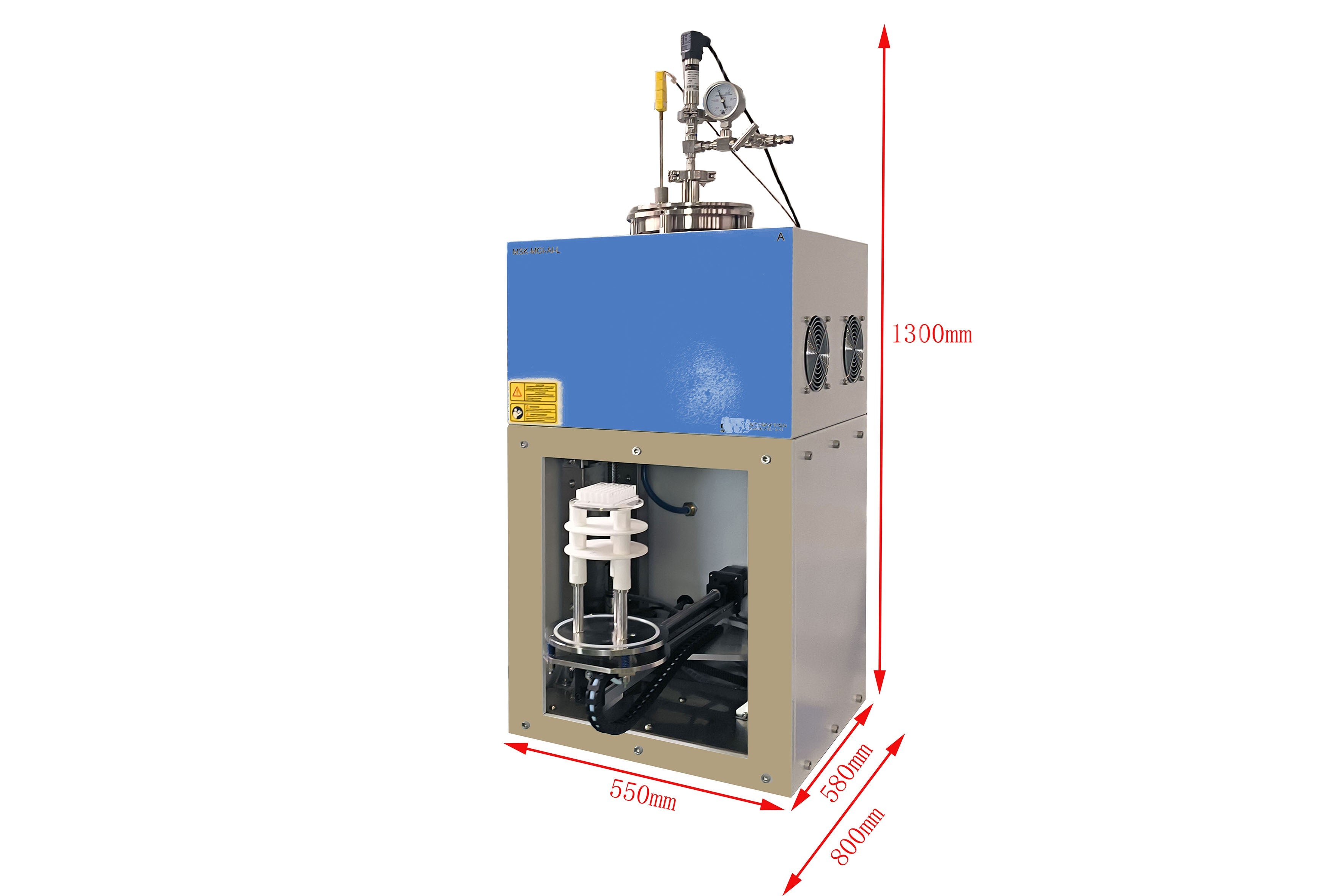 1100°C Max RTP  Atmosphere Controlled Bottom Loading Furnace up to 50°C/S,  VBF1100XRTPASD