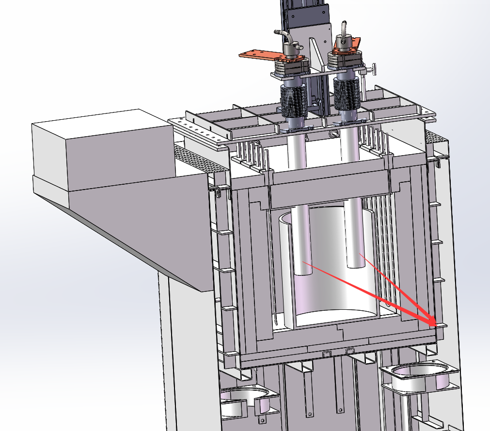 1600°C Electrolytic Furnace with 8"ID x 15"H Graphite Crucible - VEF1600L