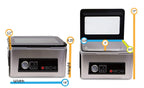 NRTL Certified Compact Chamber Vacuum Sealer (12"Wx8"L x 3"H) for Sample Packing - USV20