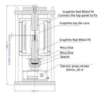 5T Electric Hot Pellet Press up to 1000 ºC - YLJHP7