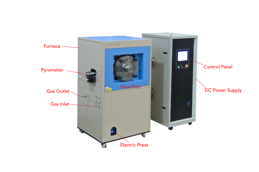 2000ºC Max. Spark Plasma Sintering Furnace ( SPS ) up to 100 MPa  - YLJ-SPS-5T