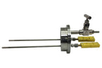 Vacuum Flange With Two Feedthoughs for 80 mm Tube - FL-80-2FT