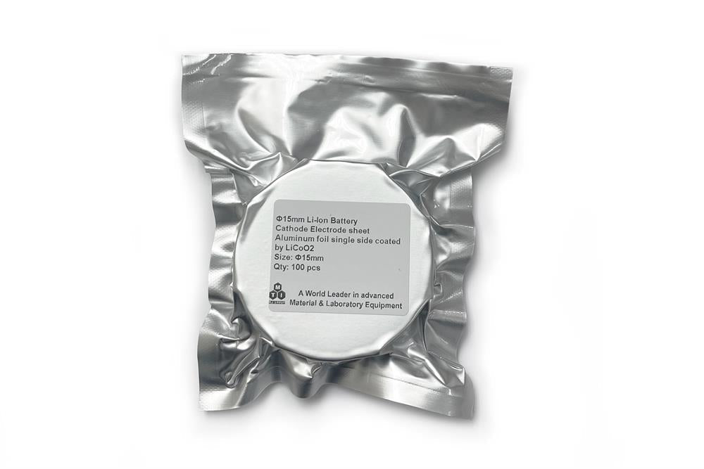 15 mm Dia LiNiCoMnO2 (Ni:Co:Mn=8:1:1, NCM811) Single Side Coated Cathode Electrode Disk for CR20XX Coin Cells 100 pcs/ pack - bcaf-NCM811-D15