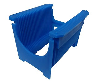 3" diameter Blue wafer carrier (Capacity: 25) for Wafer Cleaning - Blue-PP-3-25