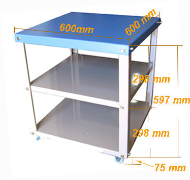 600 x 600mm Heavy Duty Mobile Cart for Tube and Box Furnaces - CART66