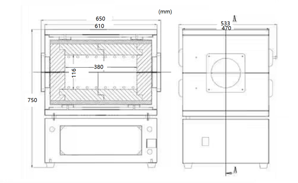 1500°C Split Tube Furnace with Flanges & 2"or 3" Alumina Tube - OTF1500X