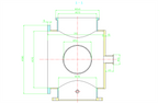 Vacuum Chamber (315 ID x 310L, mm ) with Rocker Arm for DIY Induction Melting / Casting - HVC-Cast